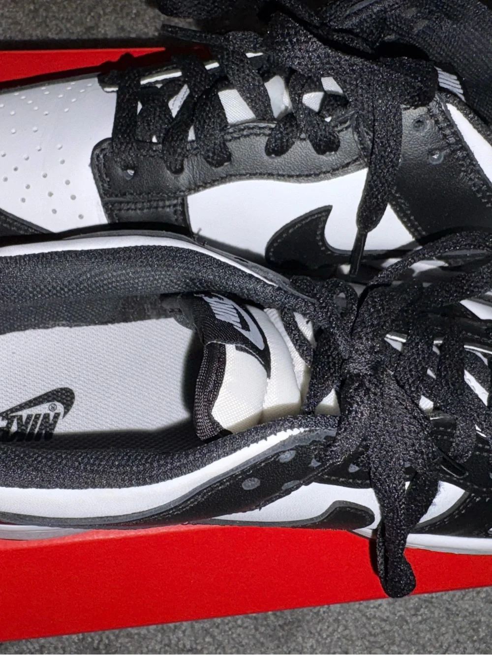 Youth Nike Dunk Retro Low “Panda” White/Black